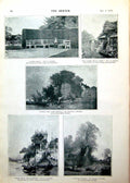Antique Old Print Art Elgood Muller Vincent Landscapes Woman Fountain 1893 0