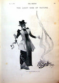 Antique Old Print Lady Bonfire Billets-Doux 92 Doctor Treating Patient 1893