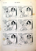 Old Print Artful Artist Replaces Mans Smoking Insect Dance Boy Aunt 1893 19th