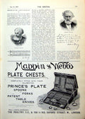 Antique Old Print Charles Gounod Ambrose Thomas Bovril Mappin Adverts 1893