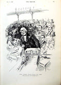 Original Old Antique Print Home Rule Bill 1886 Scene In Houses Parliament 1893