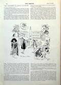 Antique Old Print Two Gentlemen Verona Oxford Opening Scene Julia Launce 1893