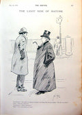 Antique Old Print Philanthropist Tramp Street Women'S Rights Man Puppet 1893