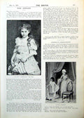 Old Juniors Young Lady Dress Naugthy Child Cat Boy Bird Sketch 1893Victorian