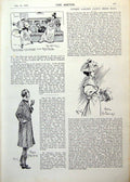 Antique Old Print Ralph Cleaver Drawing Dick Wellington Lottie Singleton 1893