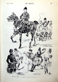 Old Print Last Week'S Paris Hunting Fontainebleau Lion Tamer Amousa 1893 19th