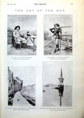 Old Art Meissonier Musketeer Ship J White Kneller Lady Stanfield 1893 19th