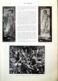 Old Antique Print Night Day Mr Burne Jones Port Quin Bay N Cornwall 1893 19th