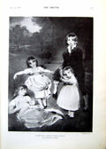 Old Print Children After Thomas Lawrence Ethel Wright Arthur Hacker 1893 19th