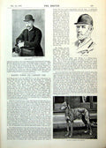 Antique Print Lord March Hedley Racing Dog His Holiness Pope Leo Xiii 1893