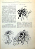 Antique Print Ballet Empire Birds Jules Ferry President French Senate 1893