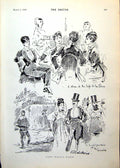 Antique Print Paris Dinner Bridal Procession Mellor Chair Parliament 1893 19th