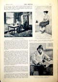 Old Print Seamstress Keaver Greek Girl Pilot Lambert Taylor Cotman 1893 19th