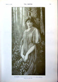 Antique Old Print Miss Olga Brandon Sorceress G Robertson Dutch Smokers 1893