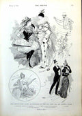 Old Print Serpentines Paper Banderoles Ball Paris Perseverance Carp 1893 19th