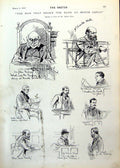 Antique Old Print Man Broke Bank Monte Carlo Sketches Court Melton Prior 1893