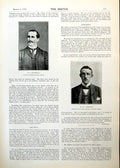 Antique Old Print Macmillan Scots Rugby Fletcher Oxford Eight Ellesmere 1893