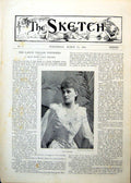 Antique Print Damaged Lady Brooke Easton Village Industries Interview 1893 19th