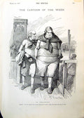 Antique Old Print In Training Ship Cartoon Concert Room Sketches Eros 1893