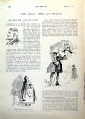 Original Old Antique Print Gen Web Lyric Theatre Stephenson Brownlow Esty 1893