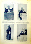 Antique Old Print Blues Bench Chitty Esher Denman Hammersmith Bridge 1893 19th
