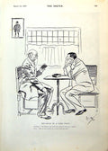 Old Elderly Men Seated Table Speak French Lady Bois De Bologne 1893Victorian