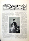 Antique Old Print Amy Roselle Opera Comique Interview Man Woman Moore 1893