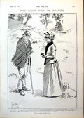 Antique Print Shepherd Sheep Talking Lady Man Chased Polar Bear Tent 1893 19th
