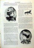 Antique Print Invalid Adjustable Couch Caps Victoria Bath Chair Pram 1893 19th