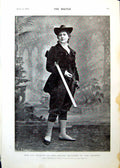 Antique Print Lily Hanbury Lady Belturbet Amazons Cathedral Sketches 1893 19th