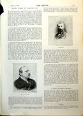 Old Antique Print Racing Notes Mr John Corlett Mr Pratt Sandown Park 1893 19th