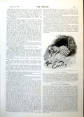 Antique Old Print Elderly Lady Lying Floor William Blake Chapter Page 1893