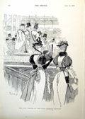 Old Print Jury Tribune Paris Concours Hippique Queen Florence City 1893 19th