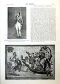 Old Print Right Hon Henry Grattan Irish Politics Retrospect Cartoon 1893 19th