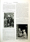 Old Print King Philippe V Spain Child Dog Miss Sheffield Trousseau 1893 19th