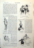Antique Print Notes Sketches From Theatres Silver Shell Morocco Bound 1893 19th