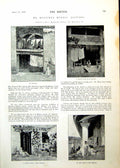 Old Antique Print Mortimer Menpes Pictures Seville Courtyard Mosque 1893 19th