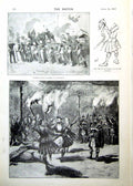 Old Print Mar Lodge Ceilidh Kassassin Ghillie Souakim Tel-El-Kebir 1893 19th
