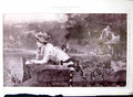 Antique Old Print Sailor'S Sweetheart Marcus Stone Garden Gazing Seaward 1909