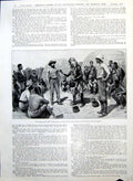 Old Print A Forestier African Village Men Targets Gramophone Advert 1909 20th