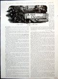 Antique Old Print Red Christmas Battle Men Mistletoe For Widow Uhlans 1914