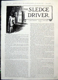 Old Sledge Driver Illustrated Pegram Couple Embrace Lady Faint 1914 20th