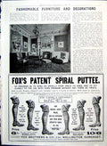 Old Adam Furnishings Fox'S Puttee Adverts Owbridge'S Lung Tonic 1901Victorian