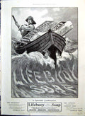 Old Print Lifebuoy Soap Man Boat Adverts Robertson'S Scotch Whisky 1901 20th