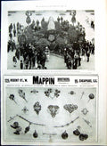 Old Print News Queen Victoria'S Death Statue Draped Court Mourning 1901 20th