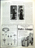 Old Print New Mourning Fashions Indoor Outdoor Germ-Killing Tablet 1910 20th