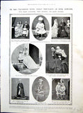 Old Early Portraits King Edward Queen Alexandra Buying Mourning 1910 20th