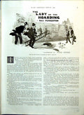Old PrintPears Stories Ladder Man Trims Beard Wireless Operator 1914