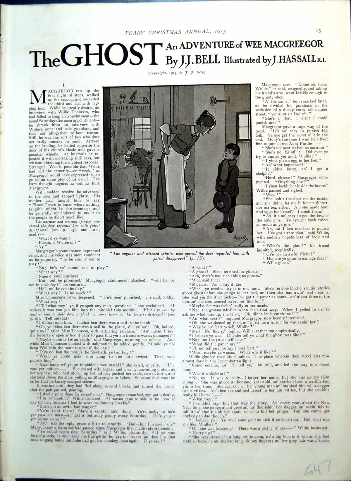 Old Pears Story Ghost Little Boy Spinster Slide Plank Nail Bunker 1915 20th