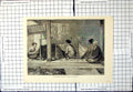 Old Antique Print Embroidering Sarangs In Sumatra Women Seated Floor 1880 19th